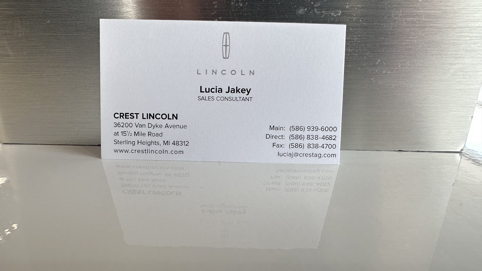 Lucia Jakey at Crest Lincoln in Sterling Heights
